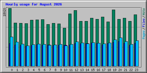 Hourly usage for August 2026